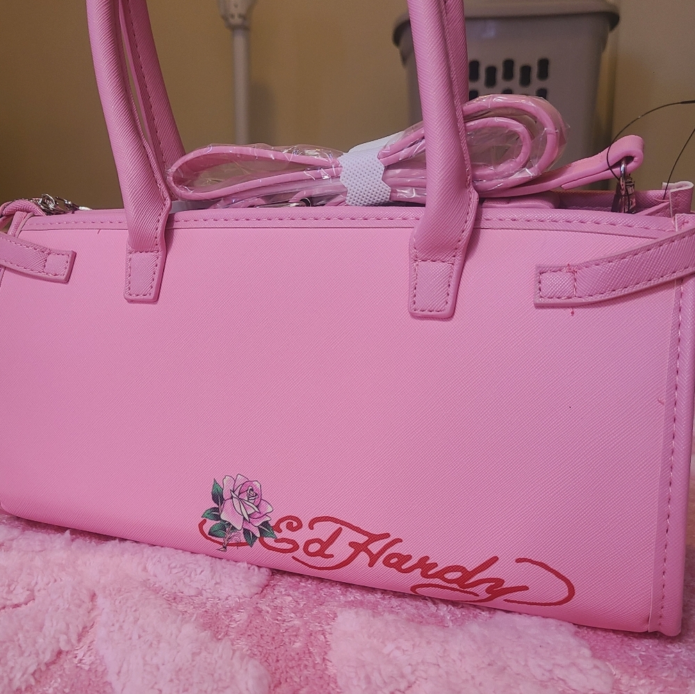 Ed Hardy Pink Tote Bag 💗 - Picture 6 of 10